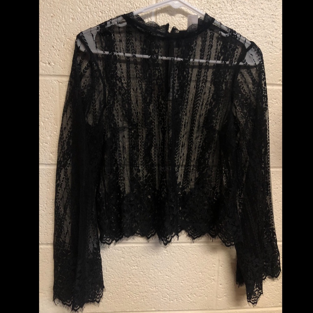 H&M Black lace top. NWT